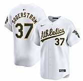 Men's Oakland Athletics #37 Tyler Soderstrom White Home Limited Stitched Jersey Dzhi,baseball caps,new era cap wholesale,wholesale hats